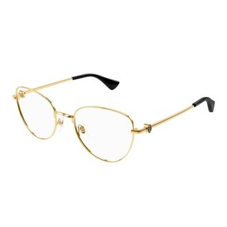 Cartier Accessoires, unisex, Geel, ONE Size, Ct 0490O Cat-eye montuur