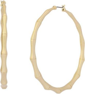 AllSaints Large Angular Hoop Earrings in Vintage Gold at Nordstrom