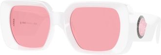 Versace Stijlvolle zonnebril in trendy kleur - Dames - Zonnebrillen - Wit - 54 MM - Accessoires