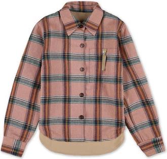 Fortela Aprilb Cotton Check Shirt in Pink at Nordstrom, Size 38 Eu