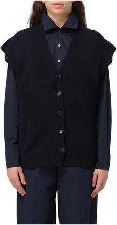 Fabiana Filippi Luxueus Vest - Dames - Vesten - Blauw - XS - Kasjmier - Truien & Vesten