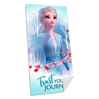Trade Shop Trade Shop - Telo Mare In Cotone Elsa Di Frozen Asciugamano Con Personaggio Mare Piscina