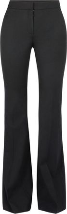 Nina Ricci High-Waist Black Trousers With Flared Hem