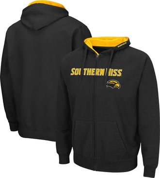 Colosseum Mens Colosseum Black Southern Miss Golden Eagles Arch & Logo 3.0 Full-Zip Hoodie at Nordstrom, Size X-Large