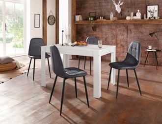 Inosign Essgruppe Set, 5 Stk. tlg. mit Esstisch 120 cm breit