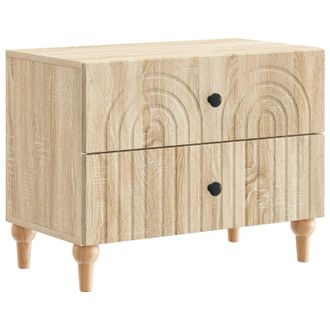 vidaXL Armario De Noche Con Caj&oacute;n Roble Sonoma 62 X 34,5 X 48 Cm Vidaxl
