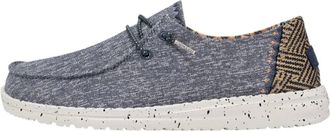 Hey Dude Womens Wendy Slip-On Shoe In Chambray Lapis Blue