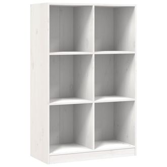 vidaXL Estanter&iacute;a De Madera Maciza De Pino Blanco 70x33x110 Cm Vidaxl