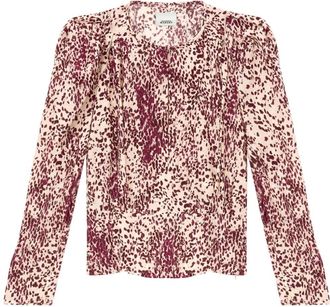 Isabel Marant Zarga blouse - women - Silk/Elastane - 40 - Purple