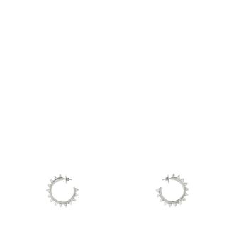 Amina Muaddi Accessoires, Dames, Grijs, ONE Size, Big Karma Oorbellen