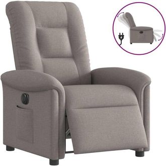 vidaXL Sill&oacute;n Reclinable El&eacute;ctrico Tela Gris Taup&eacute; Vidaxl