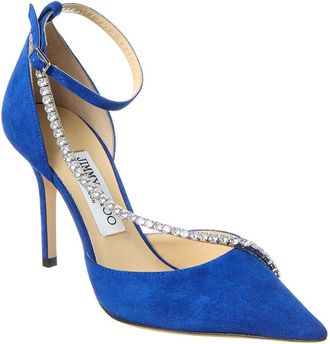 Jimmy Choo London Talika 85 Suede Pump