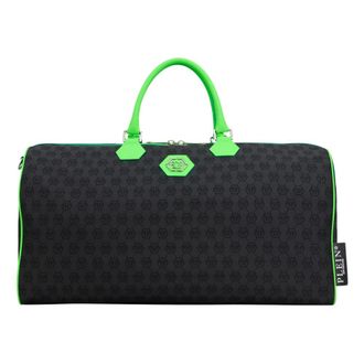 Philipp Plein Weekendtas Jacquard Monogram - Heren - Weekendtassen - Zwart - ONE Size - Nylon - Tassen