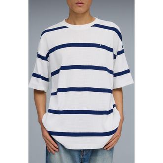 Puma Select Essentials Waffle Knit T-Shirt in Puma White at Nordstrom, Size Xx-Large