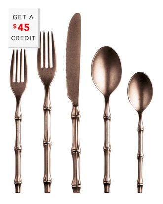 Mepra 5Pc Bali Flatware Set With $45 Credit