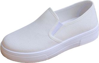Generic Women Trainers Non Slip Kitchen Shoes for Waitresses and Chefs Oil Resistant Outsole Easy Clean Leather Comfortable for Long Shifts on Hard Barefoot S