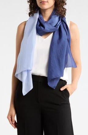 Eileen Fisher Hand Dyed Silk Scarf in Bluette at Nordstrom Rack