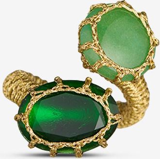 Boks&Baum Offener Ring mit Halbedelsteinen Cancun