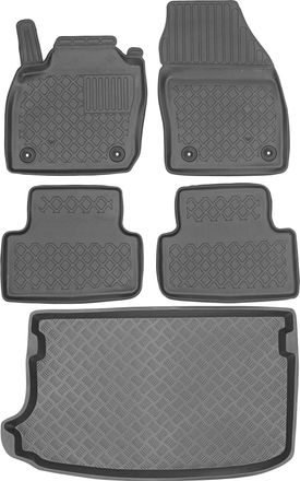 OEM Volkswagen T-cross Crossover De 2018 (juego) - Alfombrillas Para Coche + Alfombrilla Para Maletero