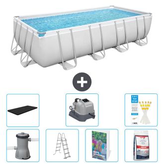 Bestway Piscina Bestway Power Steel Rectangular - 488x244x122 Cm - 8-piezas S649