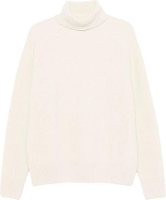 HUGO BOSS Coltruien - Heren - Coltruien - Wit - M - Wol - Truien & Vesten