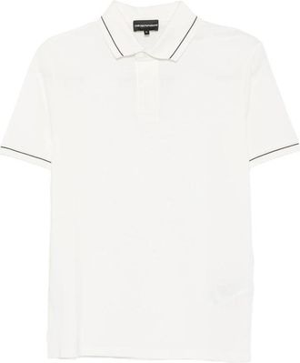 Emporio Armani Contrast-trim Buttoned Polo Shirt