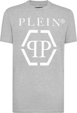Philipp Plein Heren, Tops, Grijs, Maat: 3XL Katoen