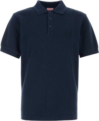Kenzo Double K Slim Polo - Heren - Polos - Blauw - XL - Katoen - Tops