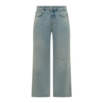 Represent Wide Jeans, male, Blue, Size: W31 Kick Flare Denim