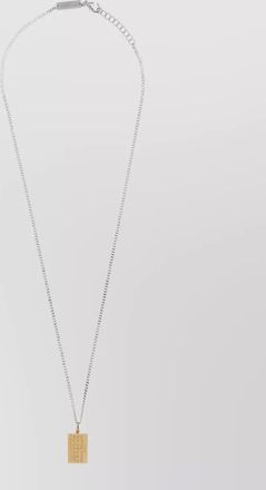 Maison Margiela chain necklace rectangular pendant modern design