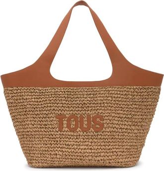 Tous Capazo L Lirio Rafia - Dames - Shoppers - Bruin - ONE Size - Tassen