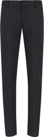 Emporio Armani Diagonaal Twill Broek - Heren - Chinos - Blauw - XL - Katoen - Broeken