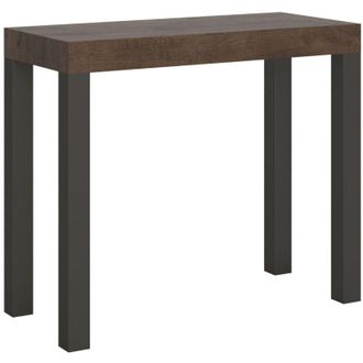 Itamoby Tavolo consolle Caserta allungabile in legno per sala da pranzo -Allungabile fino a 196 cm / Classic / Noce