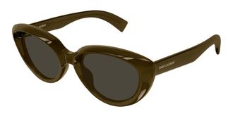 Saint Laurent SL 859 009 Womens Sunglasses Brown Size 53 - Free RX Lenses - Free RX Lenses