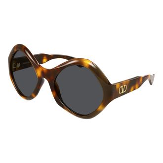 Valentino VLogo Zonnebril - Dames - Accessoires - Bruin - Maat: 61 MM Nylon