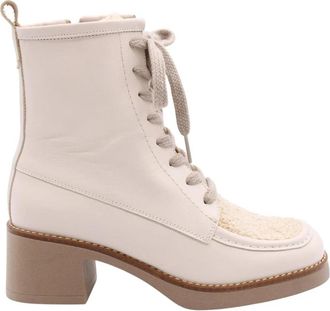 Catwalk Drios Stijlvolle Laars - Dames - Laarzen met Hak - Beige - 40 EU - Schoenen