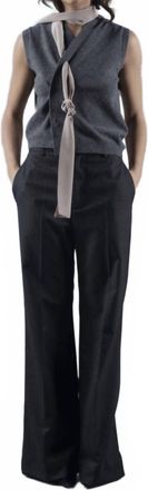 PDR Phisique Du Role Anthra Linen Blend Trouser In Black