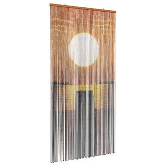 vidaXL Cortina De Puerta Insectos Multicolor 100 X 200 Cm Bamb&uacute; Vidaxl
