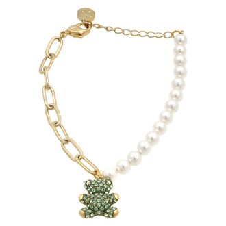 Swarovski Teddy Bear Motif Gold-Tone Bracelet