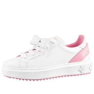 Louis Vuitton (WMNS) LOUIS VUITTON Time Out Sneakers White with Pink 1A9Q12