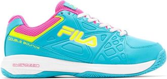 Fila Womens Fila Double Bounce 3 5PM00606-424 Blue White Pickleball Shoes UWU930