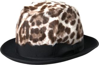 Dolce & Gabbana Fedora Hoed - Heren - Hoeden - Veelkleurig - ONE Size - Katoen - Accessoires