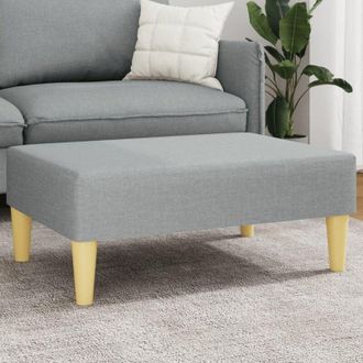 vidaXL Poggiapiedi Grigio Chiaro 77x55x31 cm in Tessuto - Vidaxl