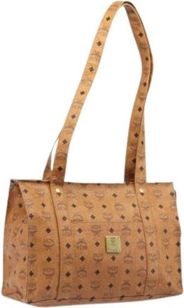 MCM Pre-owned Tote Bag - Dames - Vintage Shopper - Bruin - ONE Size - Leer - Vintage