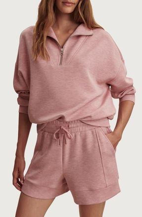 Varley Hawley Half-Zip Sweatshirt in Rose Marl at Nordstrom, Size X-Large