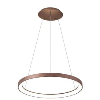 Trade Shop Trade Shop Traesio - Trade Shop - Lampadario Pendente Led 42 W Cct Lampada Sospensione Circolare 58cm Luci Ufficio - Brown