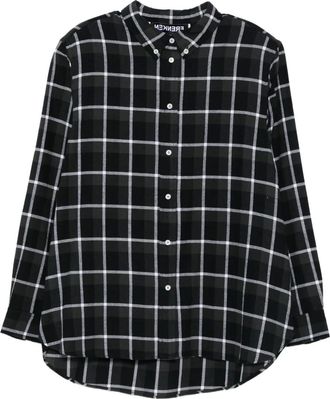 Frenken check-pattern shirt - Black