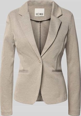 Ichi Regular Fit Blazer mit Reverskragen Modell Kate in Taupe, Gr&ouml;&szlig;e XXL
