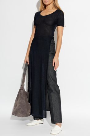 Christophe Lemaire Transparent Dress, Womens, Black