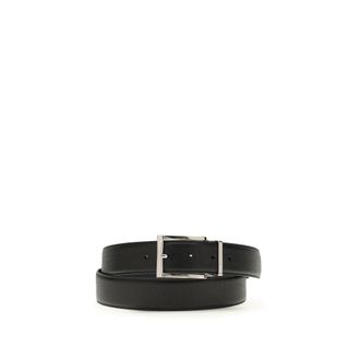 Ferragamo Blauwe Kalfsleren Bos Taurus Regelmatige Ceintuur